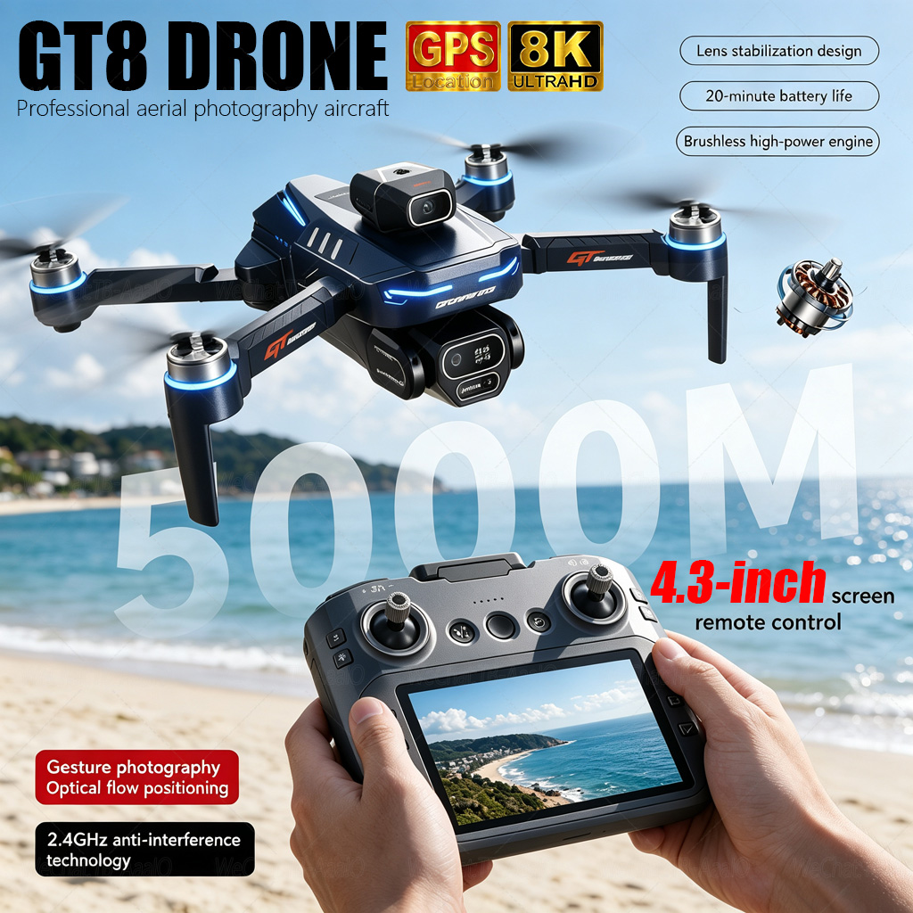 Drone Multispectral - NEUE GT8 HD RC-Drohne 4K Professionelle