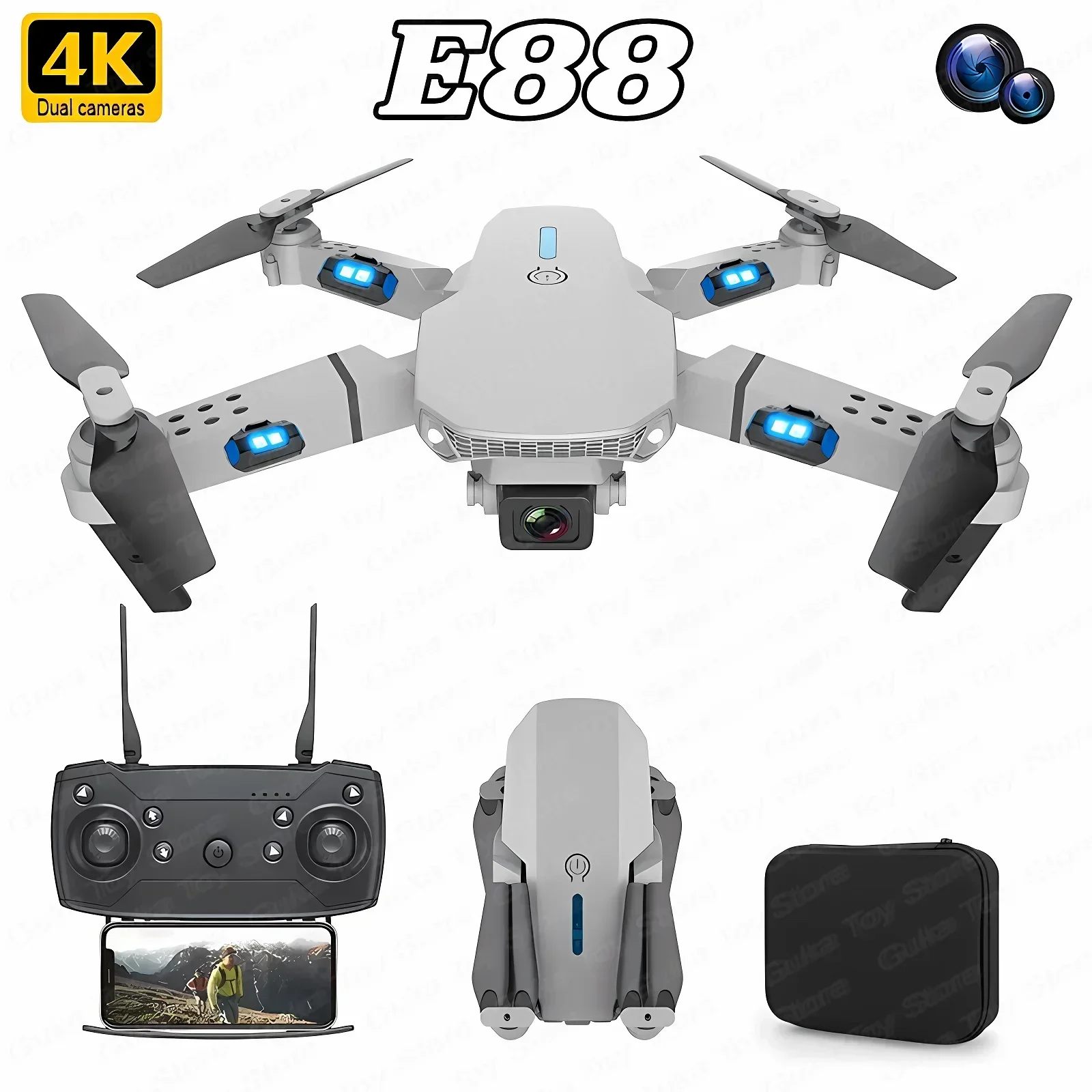 Drone Aerial Photography - E88 Pro WIFI FPV Drohne Weitwinkel